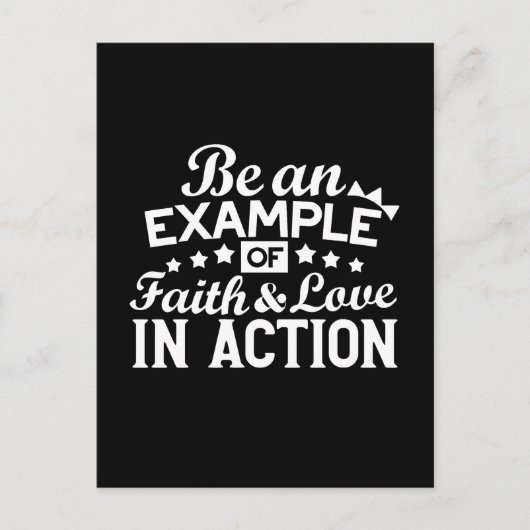 Carte Postale Conception de la motivation chrétienne - Foi, Amou (Devant)