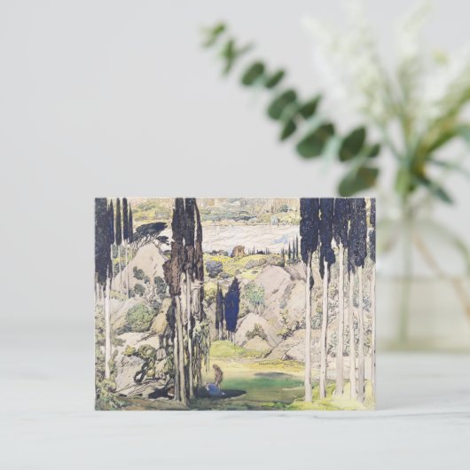 Carte Postale Conception de la scène pour l'Acte I de 'Daphnis e (Debout devant)