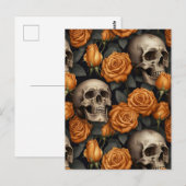 Carte Postale Conception de la série A Skull and Roses 11 (Devant / Derrière)