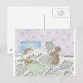 Carte Postale Conception de la souris - (Devant / Derrière)