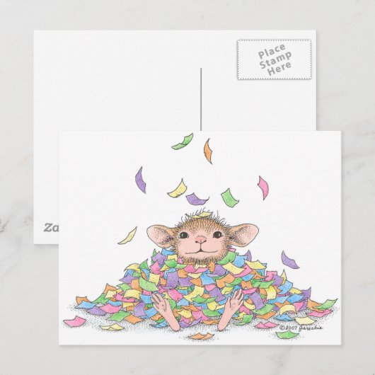 Carte Postale Conception de la souris - (Devant / Derrière)