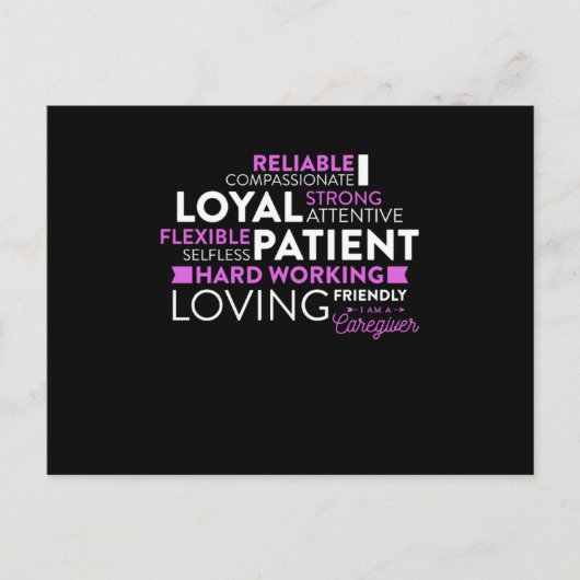 Carte Postale Conception de l'aidant professionnel Je suis un ai (Devant)