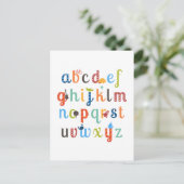Carte Postale Conception de l'alphabet (Debout devant)