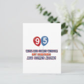 Carte Postale Conception de l'anniversaire de sagesse de 95 ans (Debout devant)