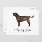 Carte Postale Conception de l'aquarelle du laboratoire de chocol (Devant / Derrière)