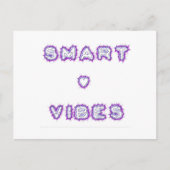 Carte Postale Conception de l'art texte de devis Smart Vibes (Devant)