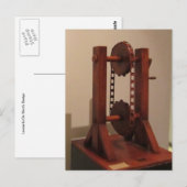 Carte Postale Conception de Léonard de Vinci (Devant / Derrière)