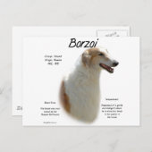 Carte Postale Conception de l'histoire de Borzoi (Devant / Derrière)