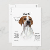 Carte Postale Conception de l'historique des pointeurs (Devant / Derrière)