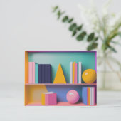 Carte Postale Conception de livres de bibliothèque moderne pour (Debout devant)
