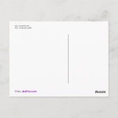 Carte Postale conception de logo de système mv - amour et (Dos)