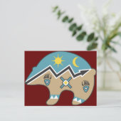 Carte Postale Conception de l'ours tribal (Debout devant)