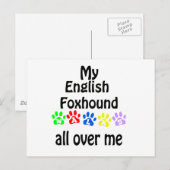 Carte Postale Conception de marches Foxhound (Devant / Derrière)
