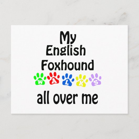 Carte Postale Conception de marches Foxhound (Devant)
