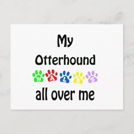Carte Postale Conception de marches Otterhound (Devant)