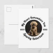 Carte Postale Conception de mémoire et de souvenir personnalisée (Devant / Derrière)