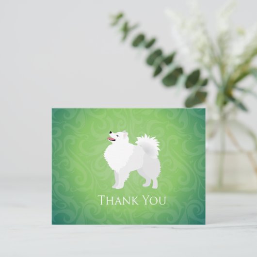 Carte Postale Conception de Merci Eskimo Chien américain (Debout devant)