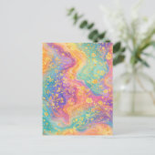 Carte Postale Conception de monogramme floral abstrait moderne p (Debout devant)