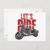 Carte Postale Conception de motocycle (Devant / Derrière)