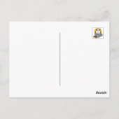 Carte Postale Conception de Mug de vacances avec Cosy Cat et Paw (Dos)