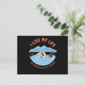 Carte Postale Conception de nageurs cool - Je vis ma vie (Debout devant)