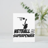 Carte Postale Conception de Netball cool (Debout devant)