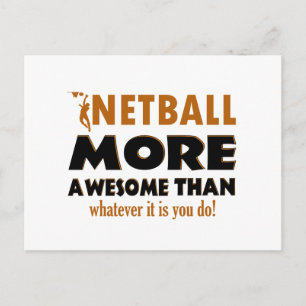 Carte Postale Conception de Netball cool