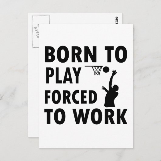 Carte Postale Conception de Netball cool (Devant / Derrière)