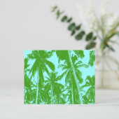 Carte Postale Conception de palmiers graphiques (Debout devant)