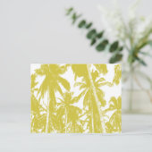 Carte Postale Conception de palmiers graphiques (Debout devant)