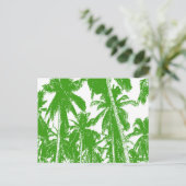 Carte Postale Conception de palmiers graphiques (Debout devant)