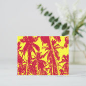 Carte Postale Conception de palmiers graphiques (Debout devant)