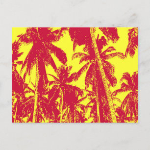 Carte Postale Conception de palmiers graphiques