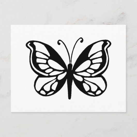 Carte Postale conception de papillon (Devant)