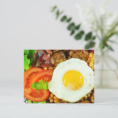 Carte Postale conception de petit déjeuner anglais (Debout devant)