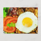 Carte Postale conception de petit déjeuner anglais (Devant)