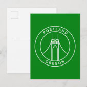 Carte Postale Conception de Portland Oregon (Devant / Derrière)
