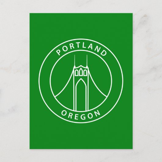 Carte Postale Conception de Portland Oregon (Devant)