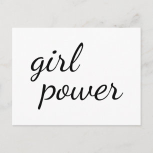 Carte Postale Conception de pouvoir de fille de gang de filles m