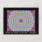 Carte Postale Conception de prières visuelles avec citation boud (Devant)