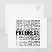Carte Postale Conception de progrès rétro (Devant / Derrière)