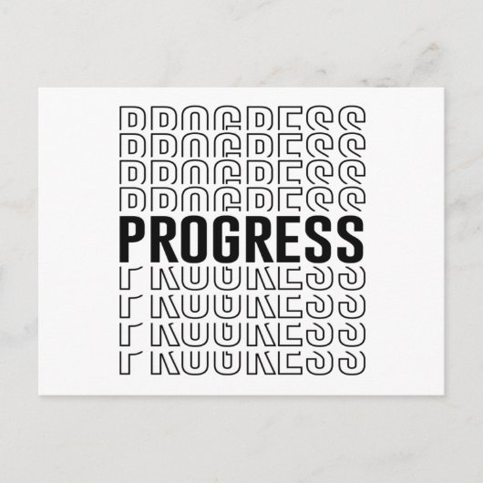 Carte Postale Conception de progrès rétro (Devant)