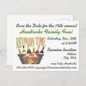 Carte Postale Conception de réunion familiale. (Devant / Derrière)