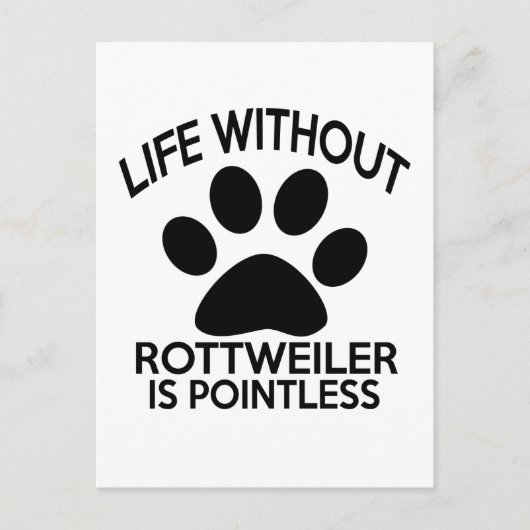 CARTE POSTALE CONCEPTION DE ROTTWEILER (Devant)
