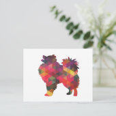 Carte Postale Conception de silhouette de chien Eskimo américain (Debout devant)