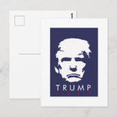 Carte Postale Conception de silhouette simple TRUMP 2020 (Devant / Derrière)