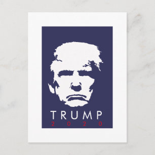 Carte Postale Conception de silhouette simple TRUMP 2020