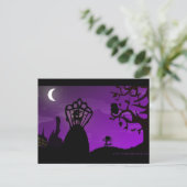 Carte postale - Conception de silhouette Unicorne  (Debout devant)