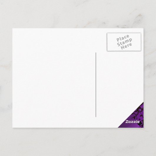 Carte postale - Conception de silhouette Unicorne  (Dos)