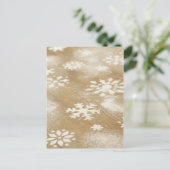 Carte Postale Conception de Snowflakes (Debout devant)